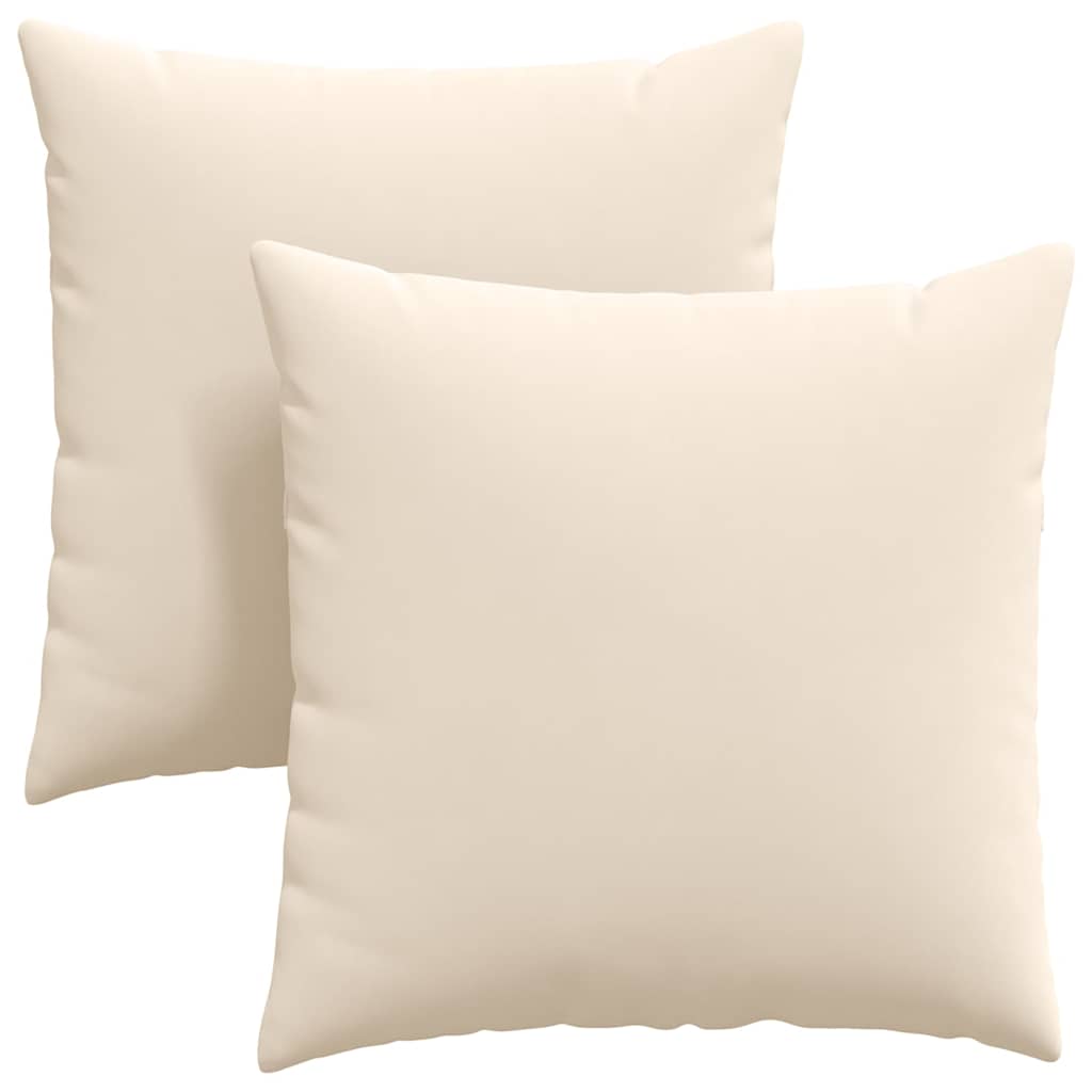Sofakissen 2 Stück Taupe 50 x 30 cm Stoff