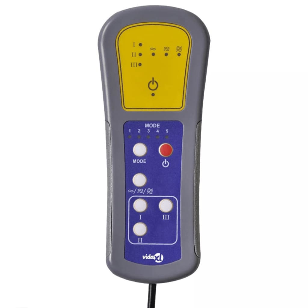 Massagesessel mit Fußteil Creme Kunstleder