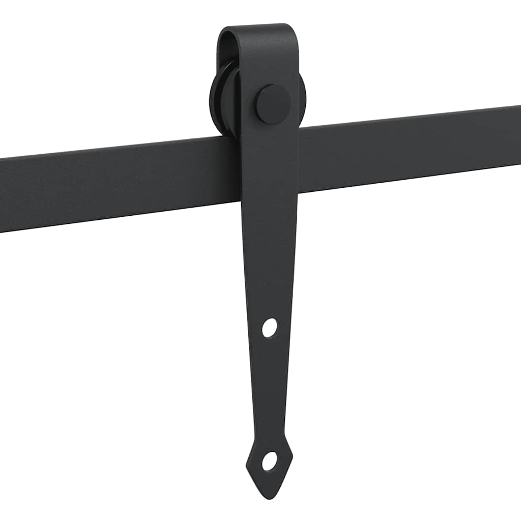 Mini Schiebetürbeschlag Set für Schranktüren 122 cm Carbonstahl