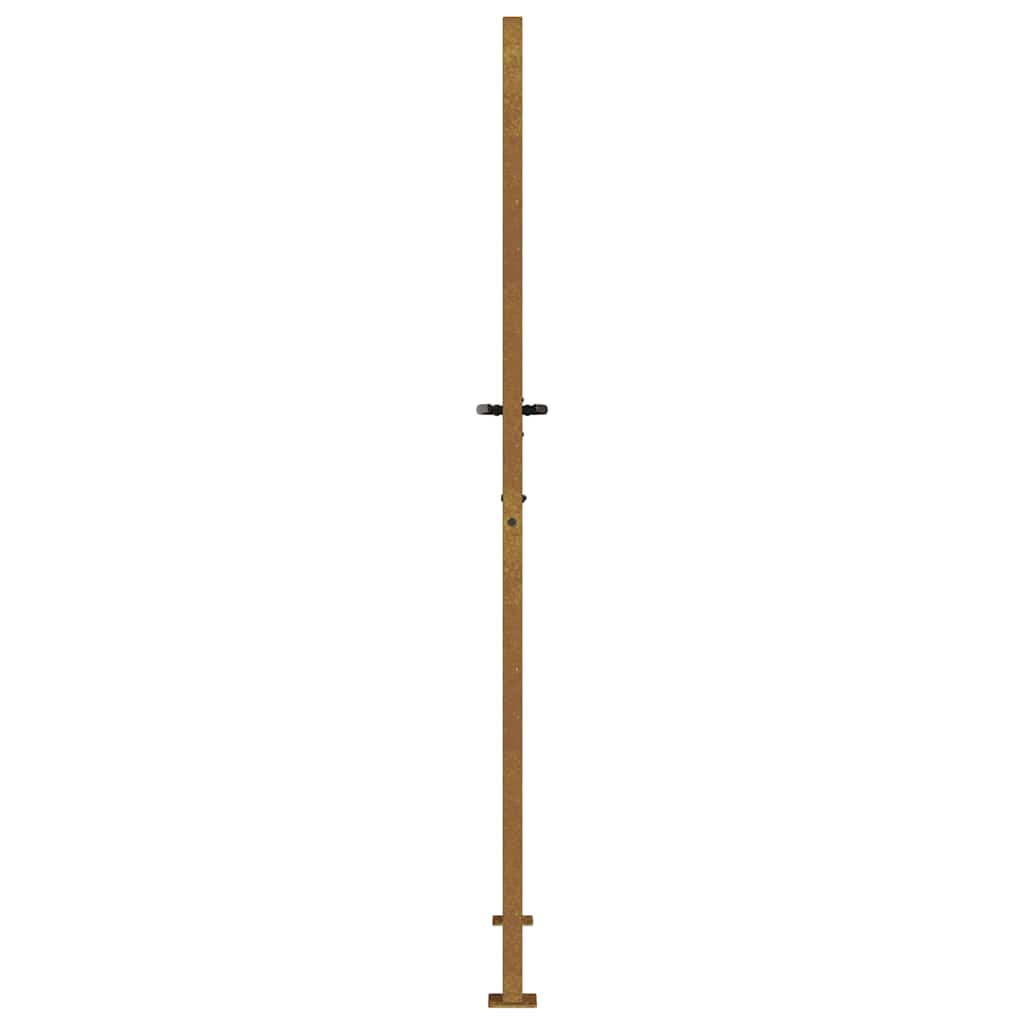 Gartentor 100x75 cm Cortenstahl Bambus-Design