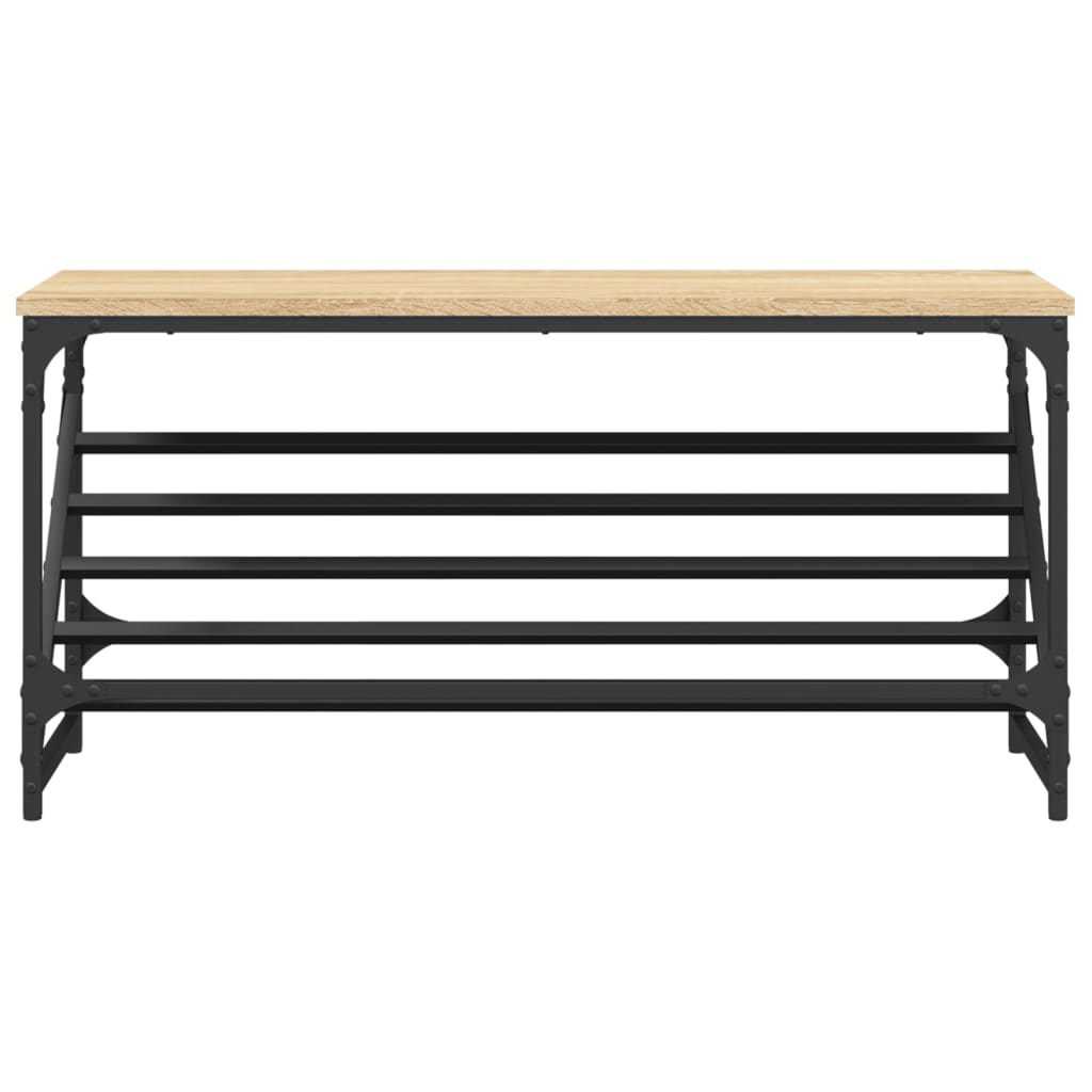 Schuhregal Schwarz 60x30x45 cm Holzwerkstoff