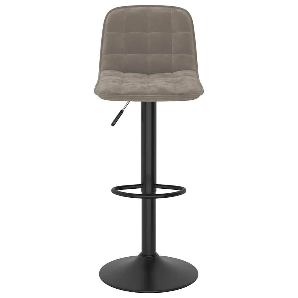 Barhocker 2 Stk. Hellgrün Samt