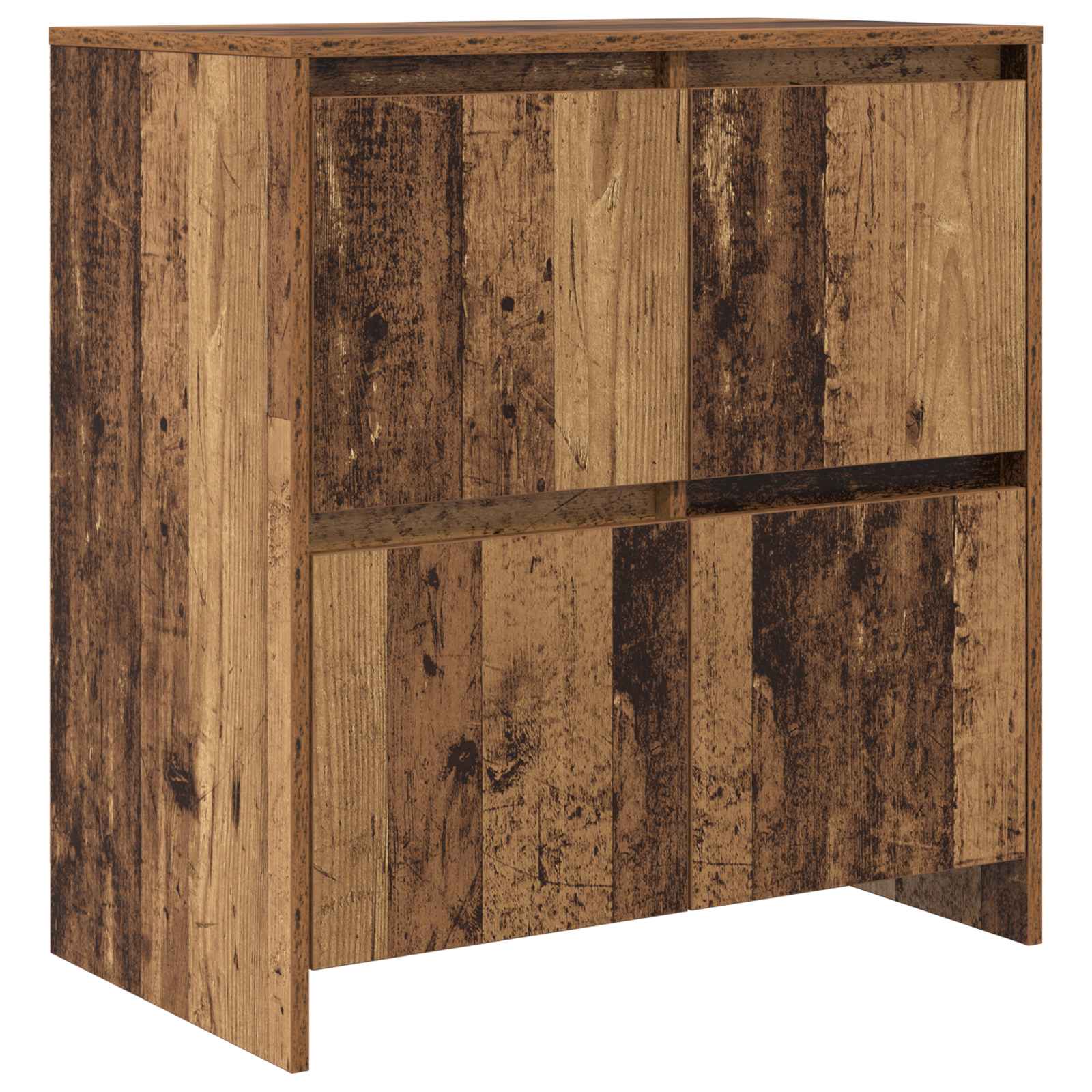 2-tlg. Sideboard Weiß Holzwerkstoff