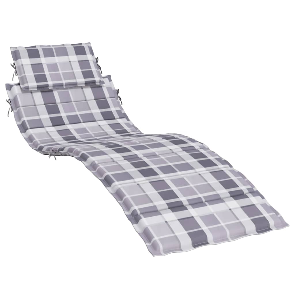 Sonnenliegen-Auflage Grau 186x58x4 cm Oxford-Gewebe