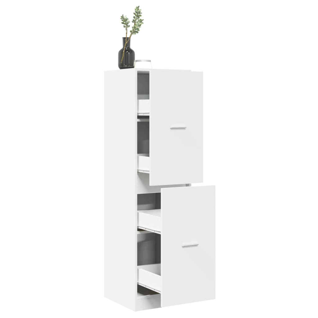 Apothekerschrank Weiß 30 x 41 x 174,5 cm Holzwerkstoff