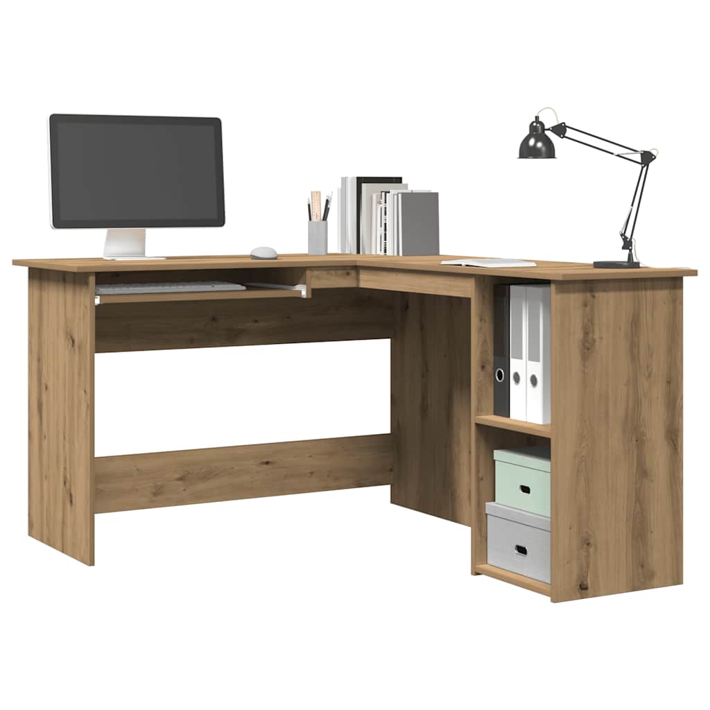 Eckschreibtisch in L-Form Weiß 120x140x75 cm Holzwerkstoff