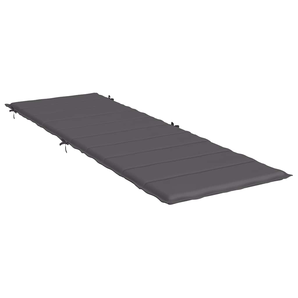 Sonnenliegen-Auflage Grau 186x58x4 cm Oxford-Gewebe