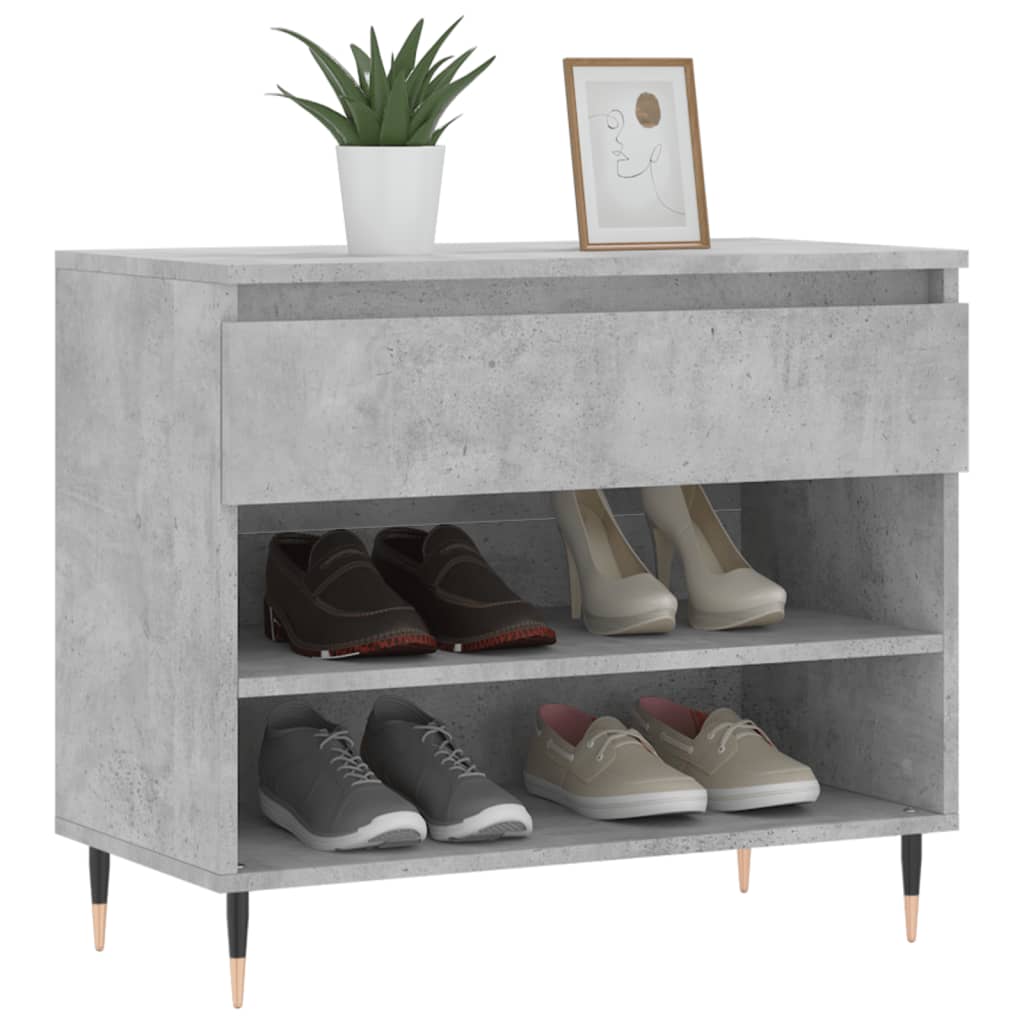 Schuhregal Weiß 70x36x60 cm Holzwerkstoff