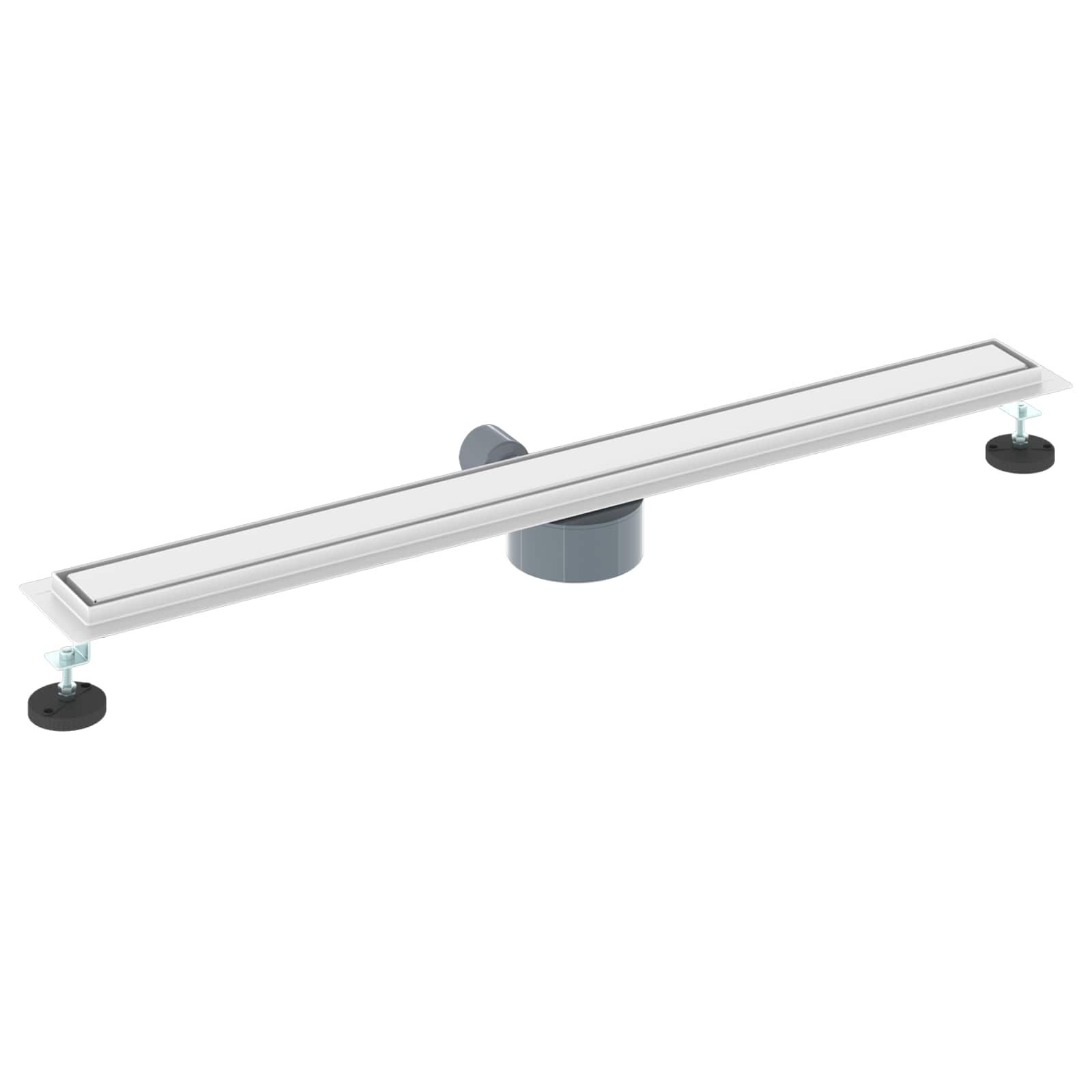 Duschablauf 2-in-1 mit 360° Siphon Silber 54 x 11 x 9,5 cm