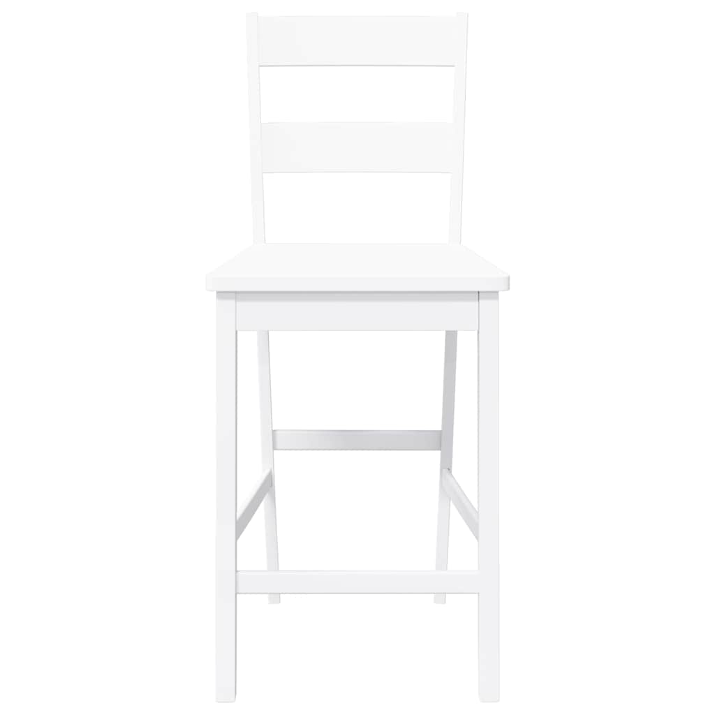 Barhocker mit Kissen 2 Stk. Braun Massivholz Gummibaum