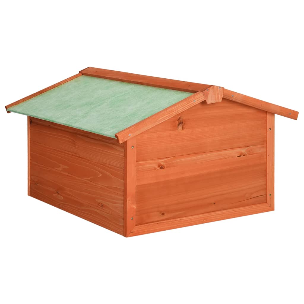 Roboter-Rasenmäher Garage 72x87x50 cm Grau Weiß Tannenholz