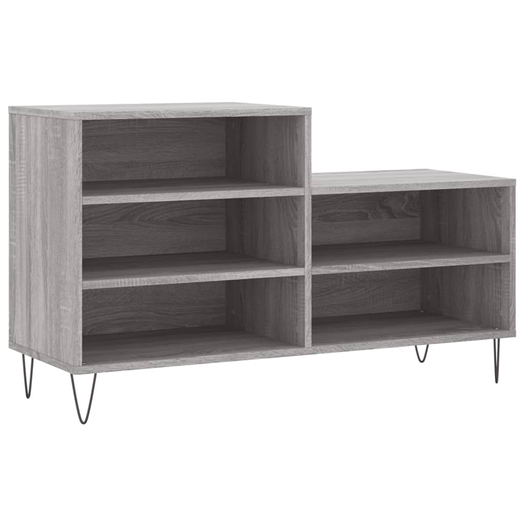 Schuhregal Weiß 102x36x60 cm Holzwerkstoff