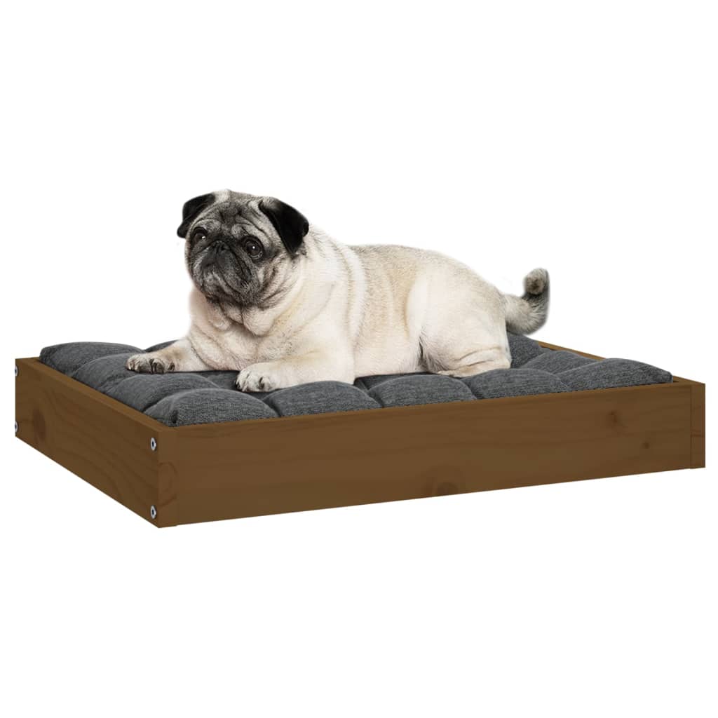 Hundebett 51,5x44x9 cm Massivholz Kiefer