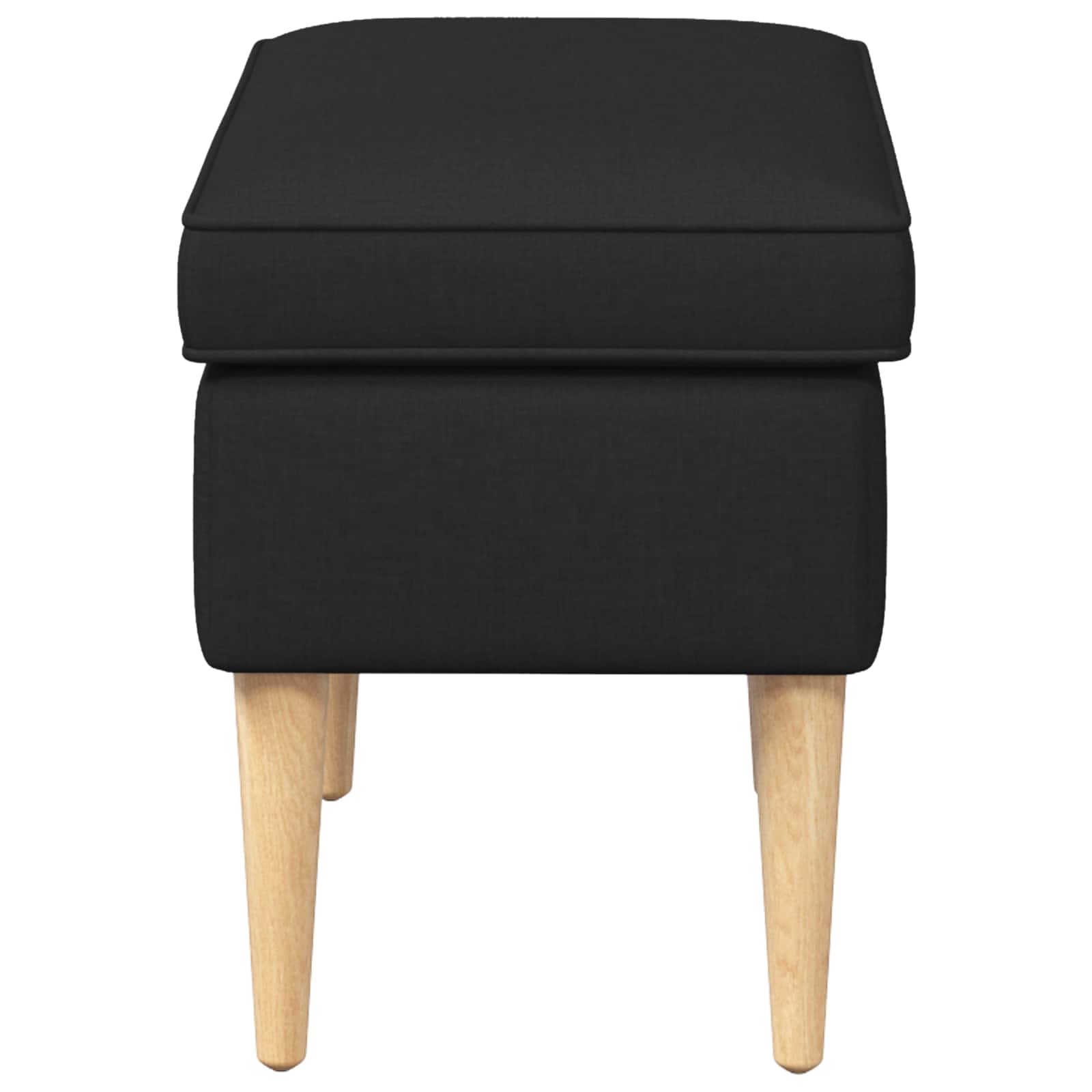 Hocker Hellgrau 55 x 35 x 41 cm Polyester