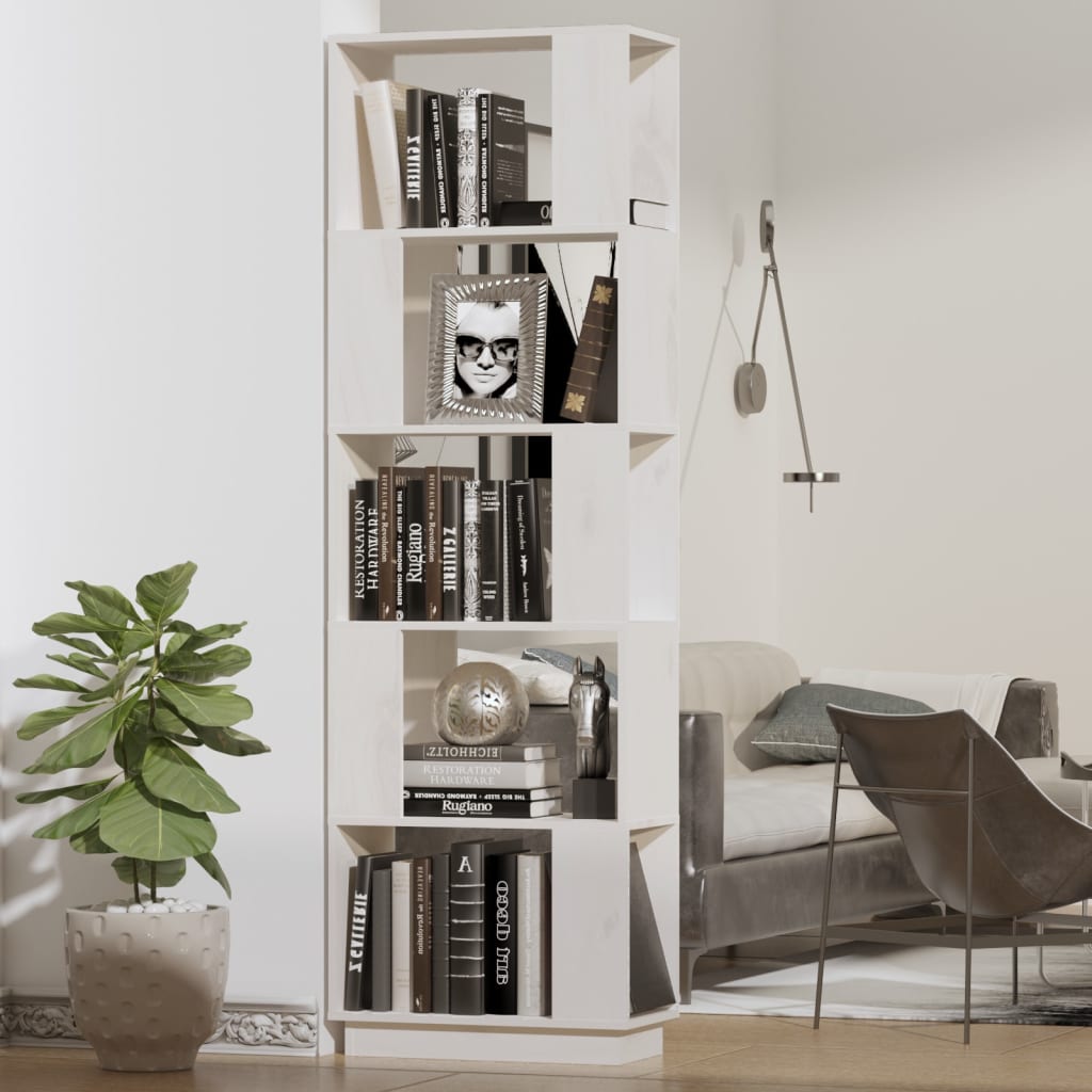 Bücherregal/Raumteiler 51x25x163,5 cm Massivholz Kiefer