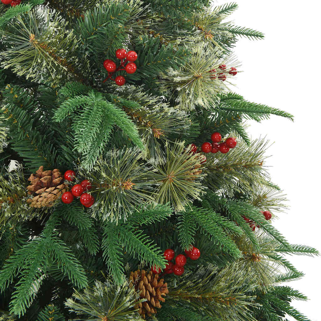 Künstlicher klappbarer Weihnachtsbaum mit Ständer Grün 120 cm