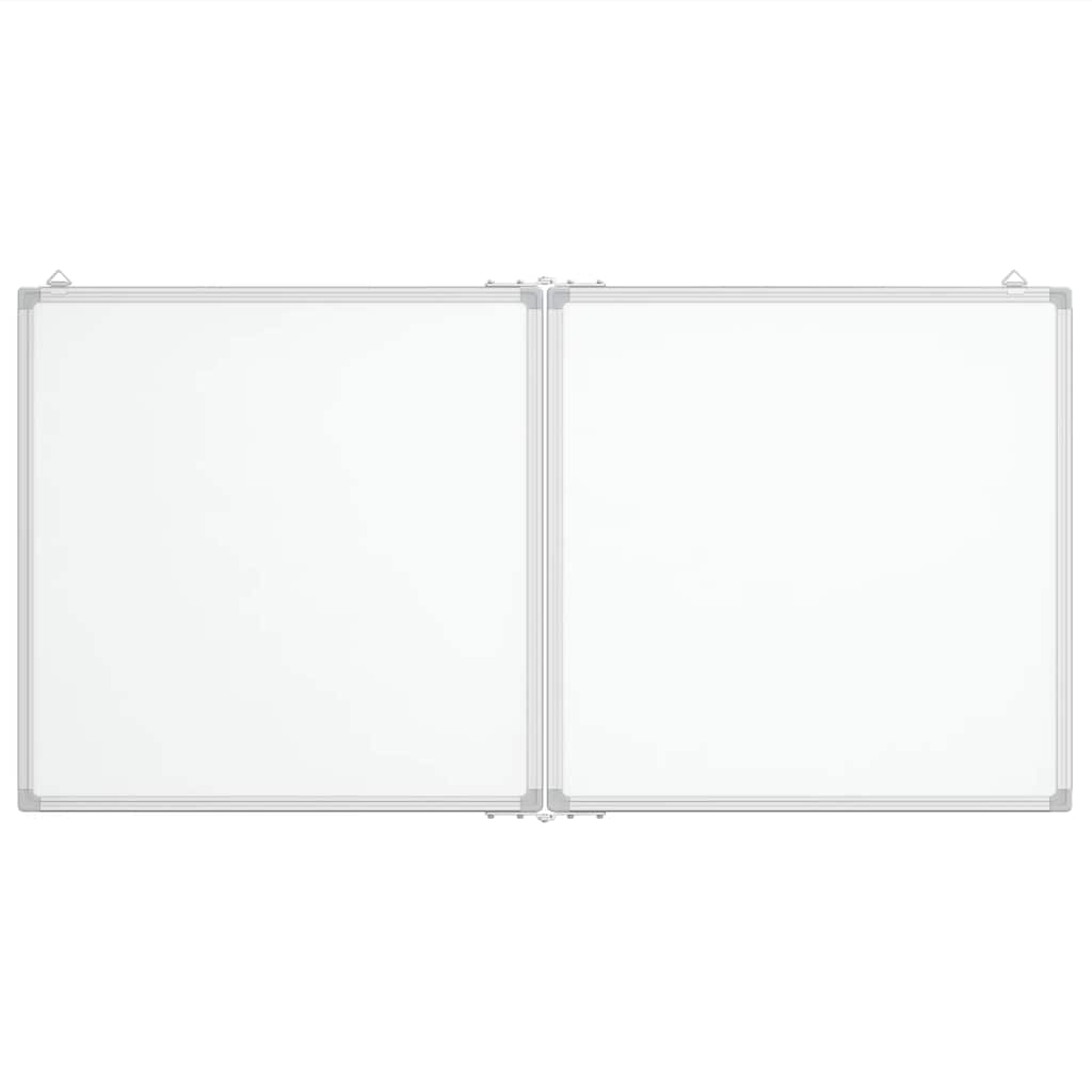 Magnetisches Whiteboard Klappbar 80x80x1,7 cm Aluminium