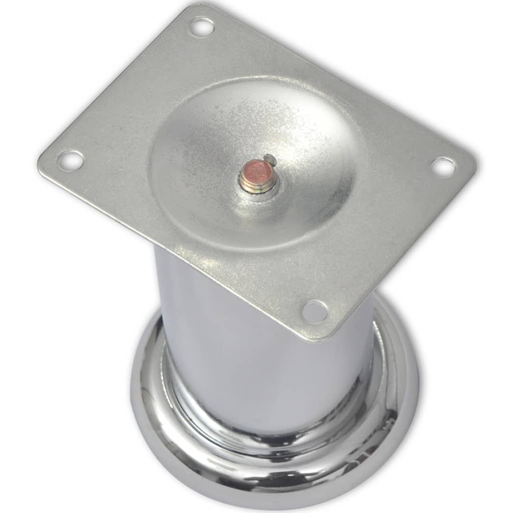 Sofabeine 8 Stk. Rund Chrom 180 mm