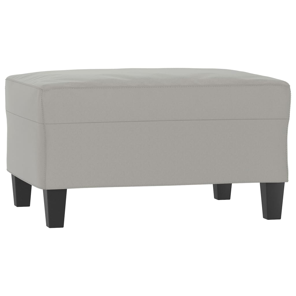Fußhocker Taupe 60x50x41 cm Mikrofasergewebe