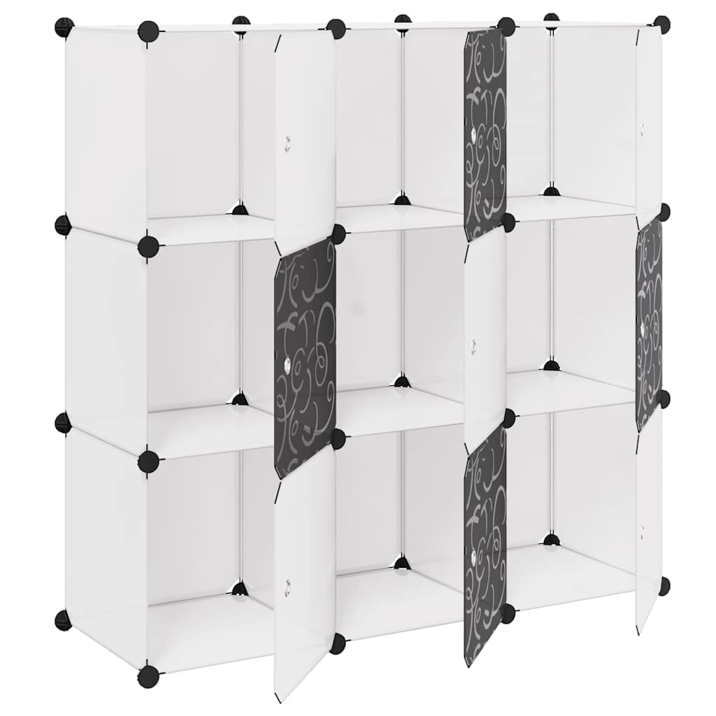 Regalsystem Würfel-Regal mit 6 Fächern Weiß