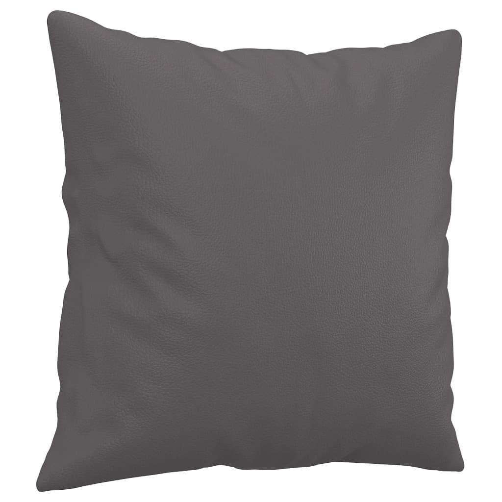 3-Sitzer-Sofa mit Zierkissen Schwarz 180 cm Kunstleder