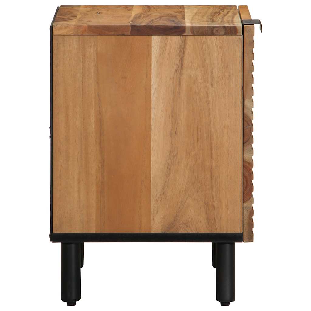 Nachttisch Braun 40x33x46 cm Massivholz Mango