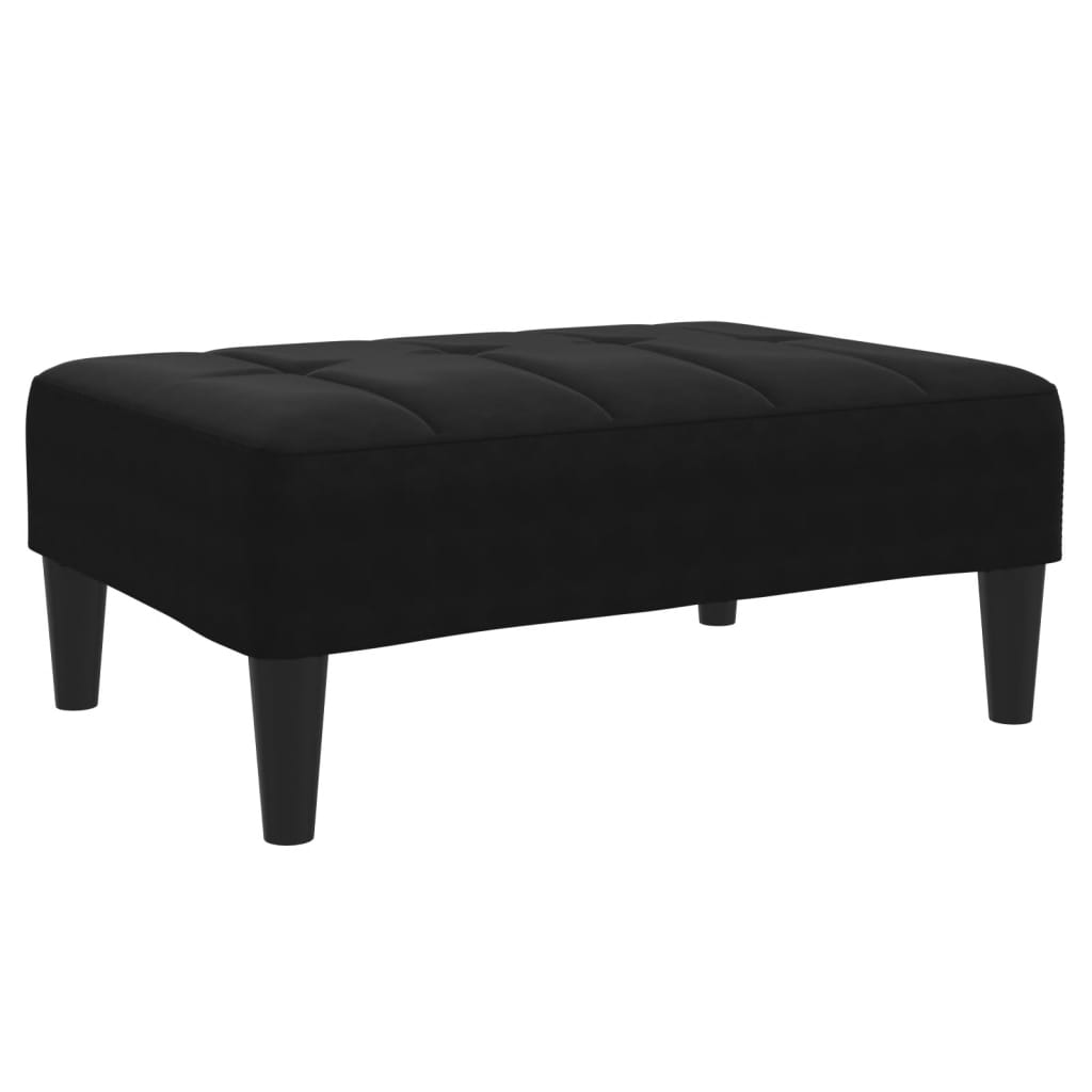Fußhocker Blau 77x55x31 cm Samt