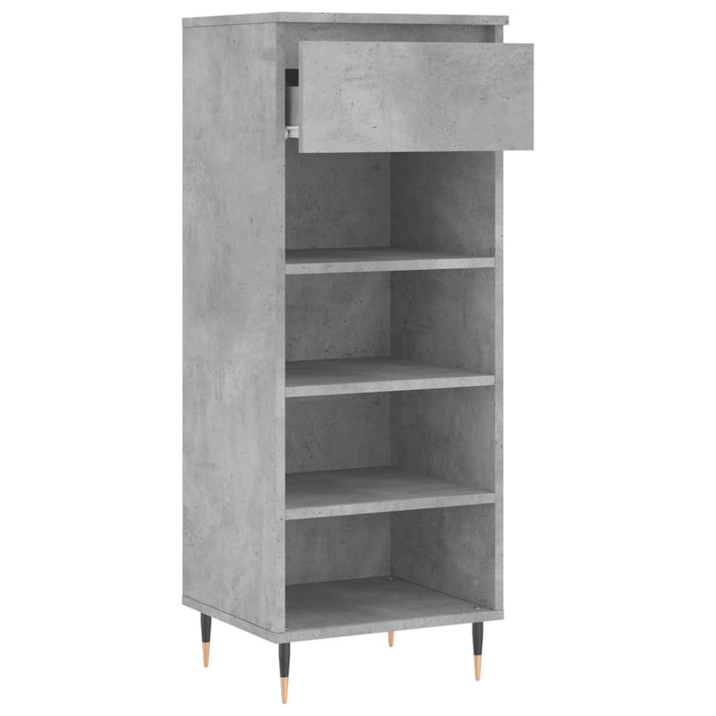 Schuhschrank Schwarz 40x36x105 cm Holzwerkstoff