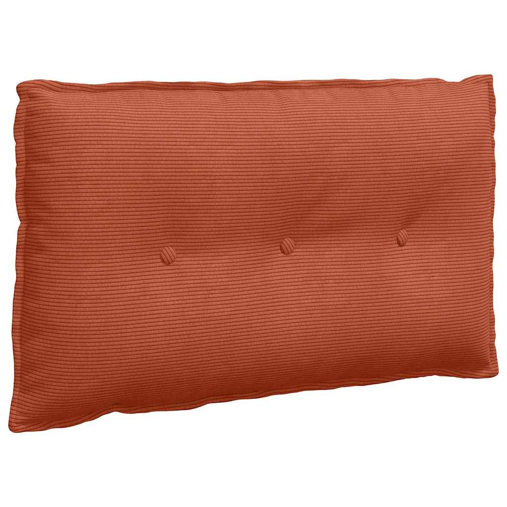 Rückenkissen Hellgrau 50 x 45 cm Cordstoff