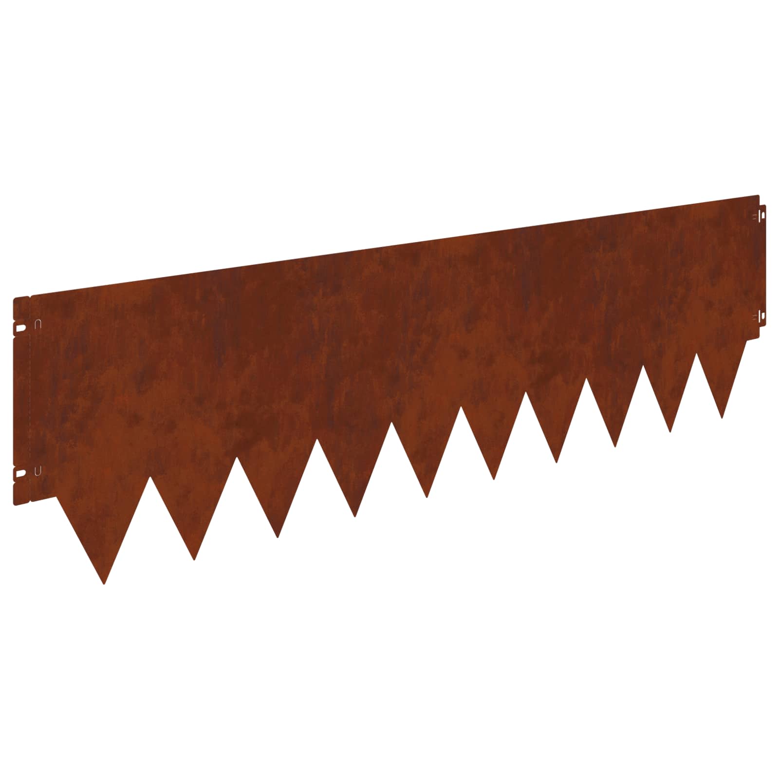 Raseneinfassung 10 pcs Länge Höhe 103 x 15 cm Stahl Schwarz