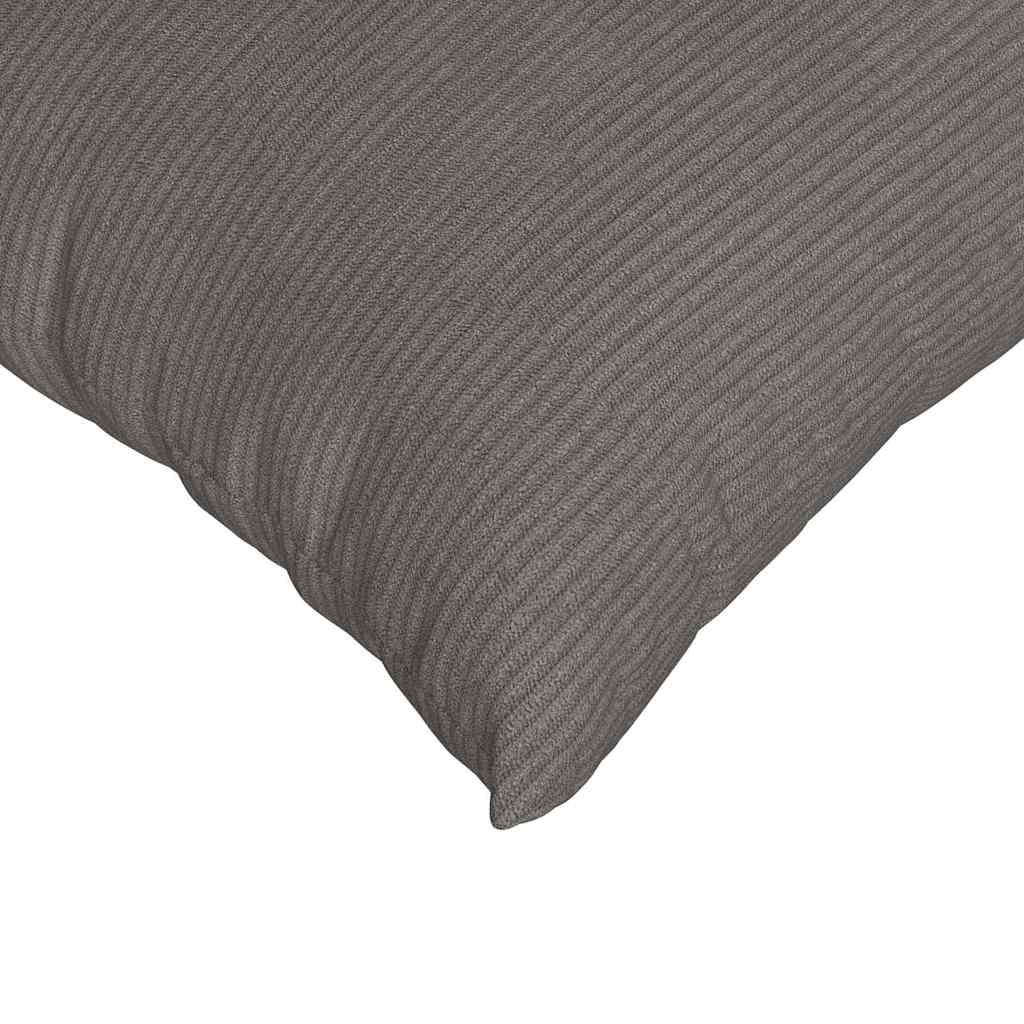 Sofakissen 2 Stück Hellgrau 50 x 30 cm Cordstoff