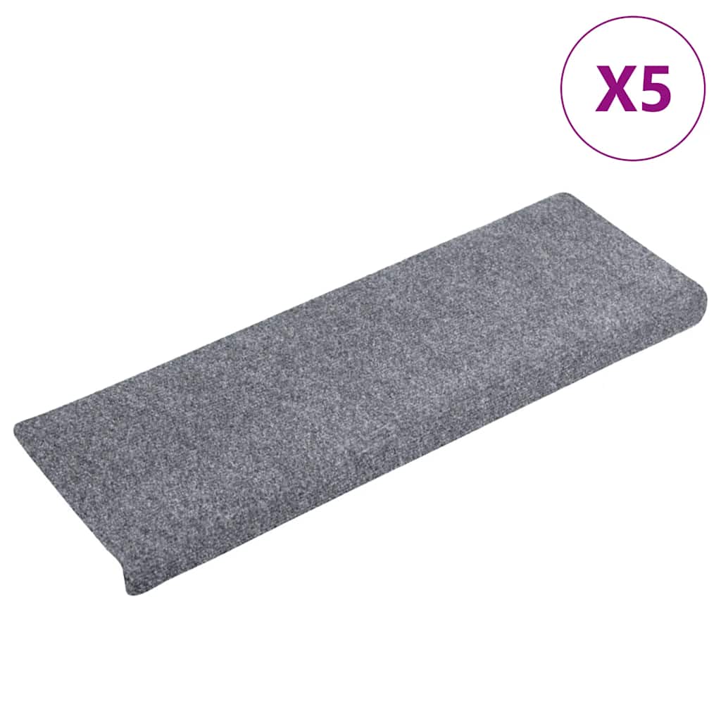 Stufenmatten Selbstklebend 15 Stk. 65x21x4 cm Hellbraun Rechteckiger Rand