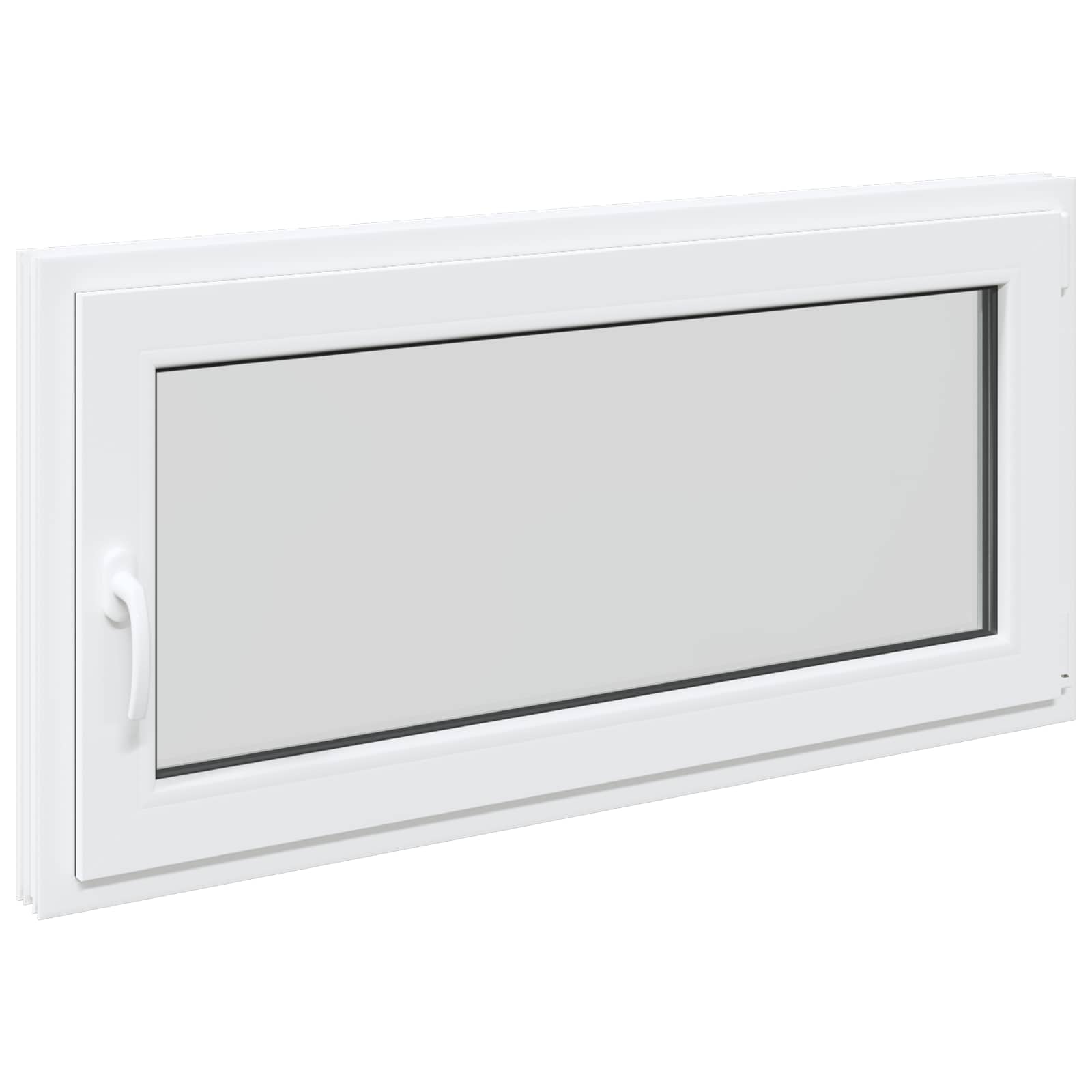 Kellerfenster RISOR 50 x 50 cm PVC und Glas Weiß