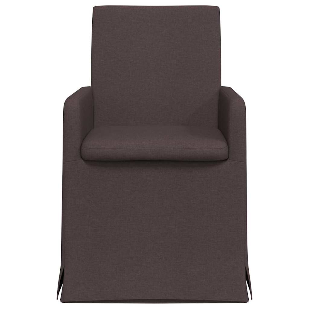 Esszimmerstühle 2 pcs Hellgrau 57 x 67 x 95 cm Stoff