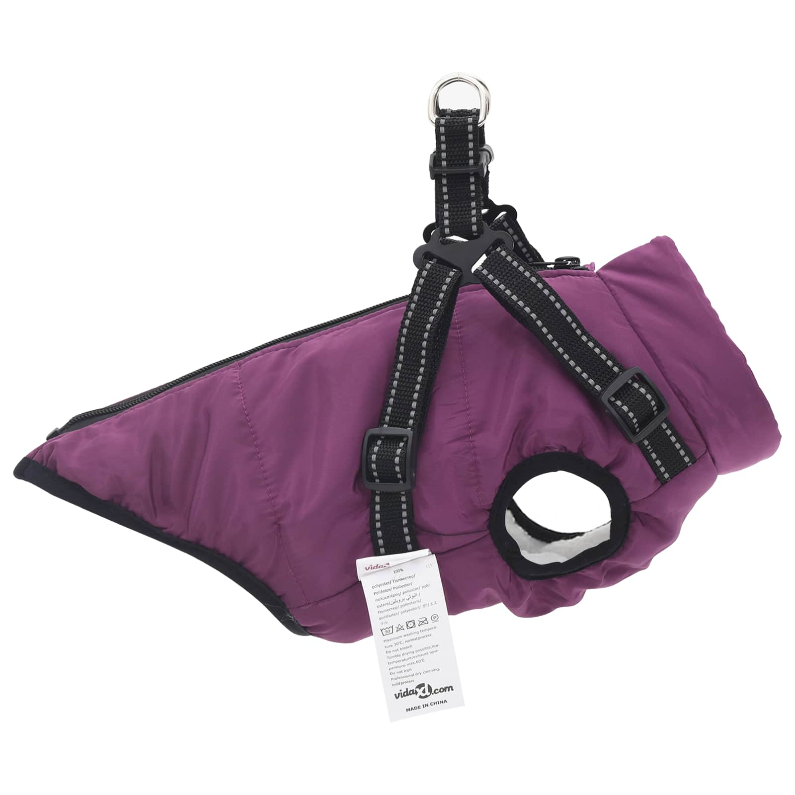 Hundemantel Rot L24 Fleece und Polyester