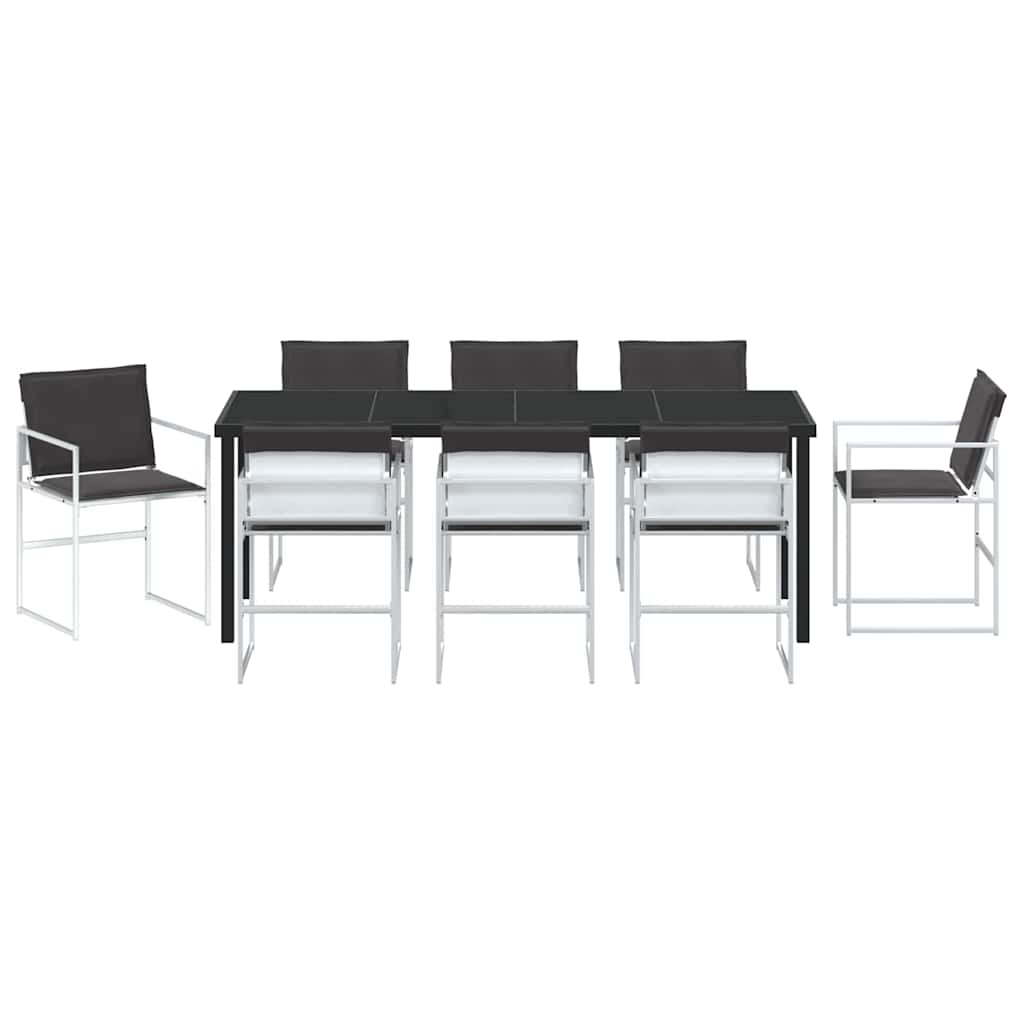 Garten Essgruppe 5 pcs Schwarz 140 x 70 x 73 cm