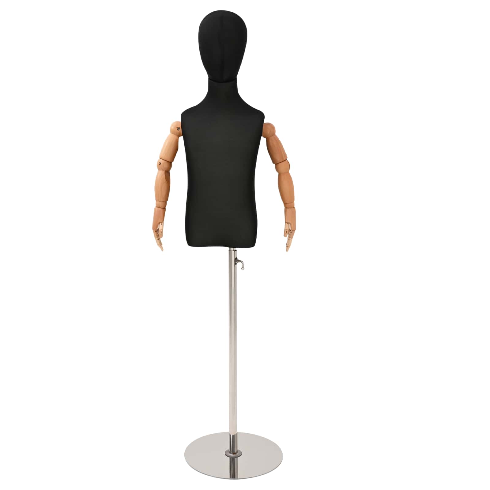 Verstellbares 120-150 cm Mannequin mit Basis Unisex PP Weiß