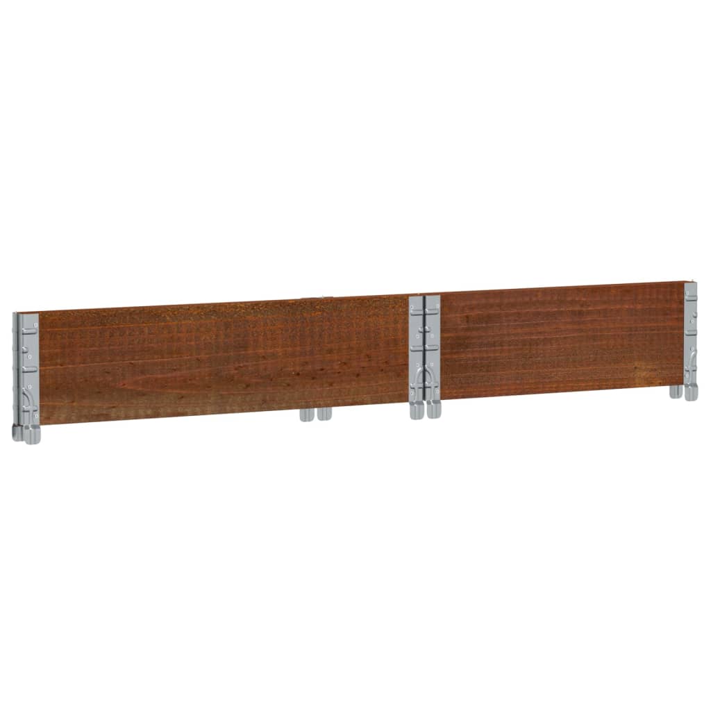 Pflanzkasten Grau 150x100 cm Massivholz Kiefer