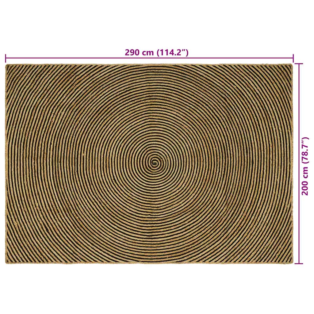 Bereichsteppiche Weiß 60 x 110 cm Jute