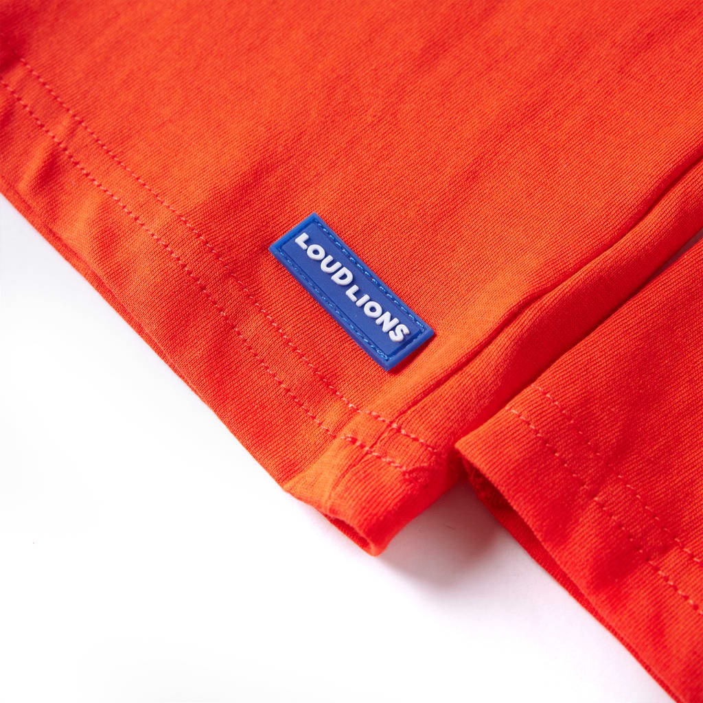 Kinder-Langarmshirt Hellorange 128