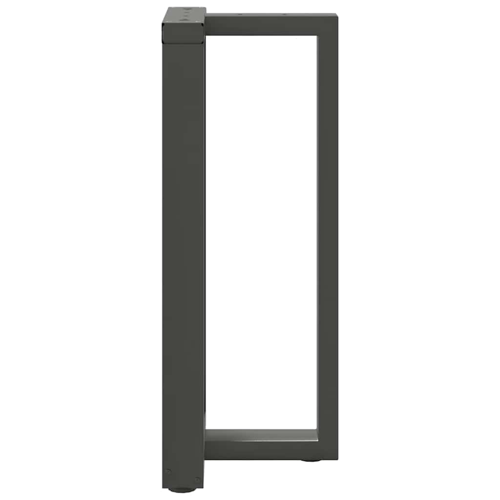 Couchtischbeine T-Form 2 Stk. Schwarz 30x25x(30-31) cm Stahl