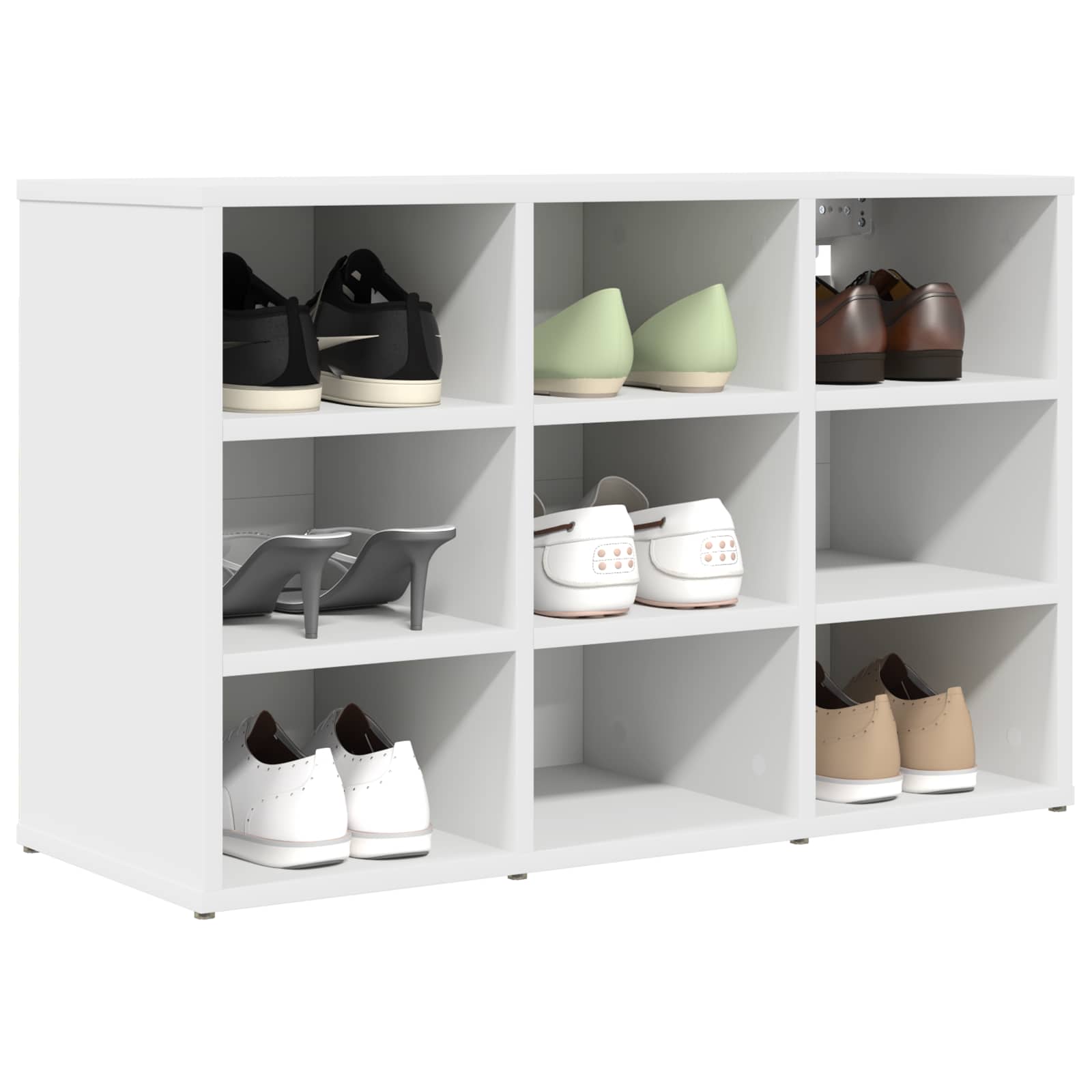 Schuhregale 2 Stk. Weiß 52,5x30x50 cm