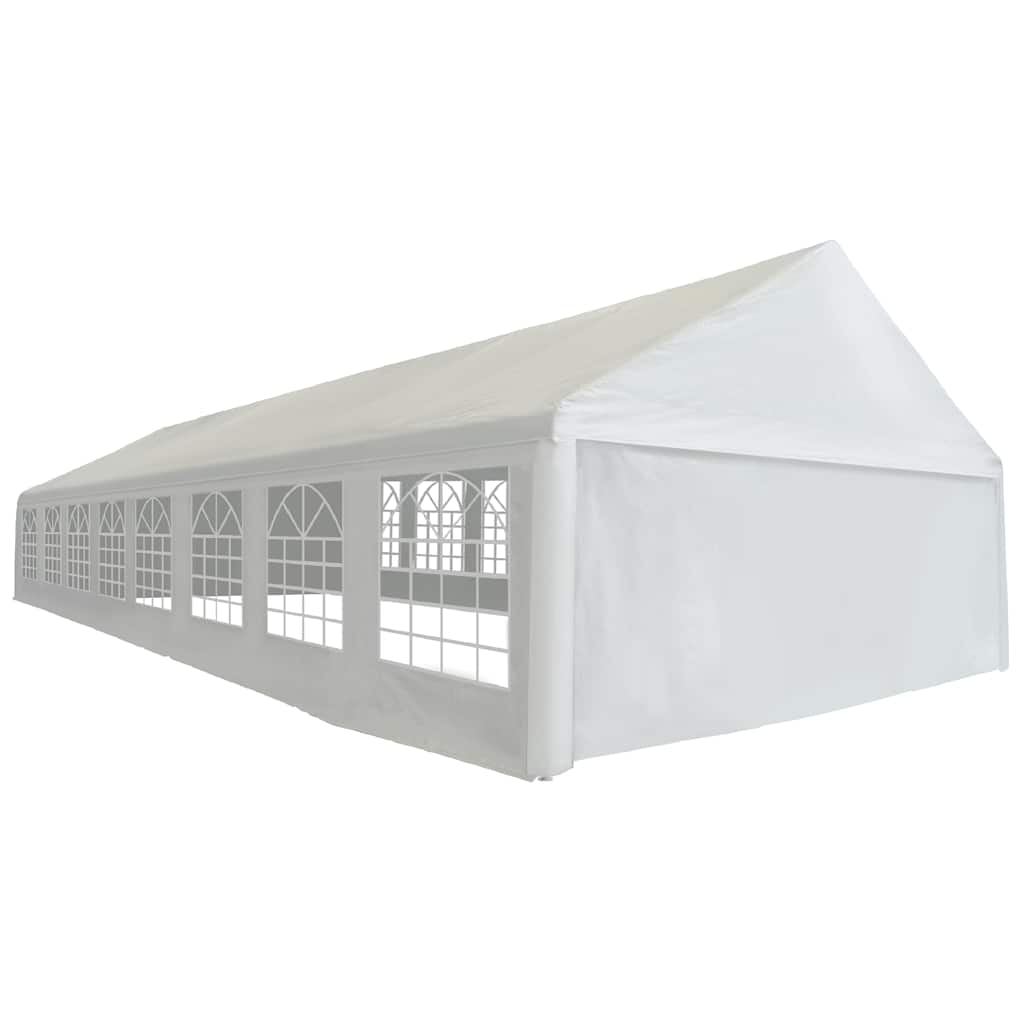 Partyzelt PE 6x16 m Weiß