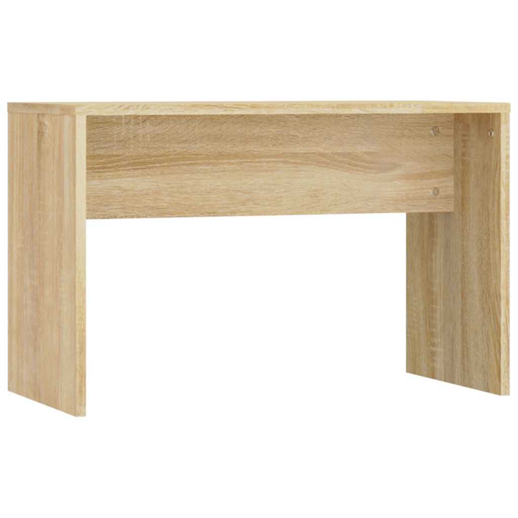 Schminktisch-Set mit LED Weiß Holzwerkstoff