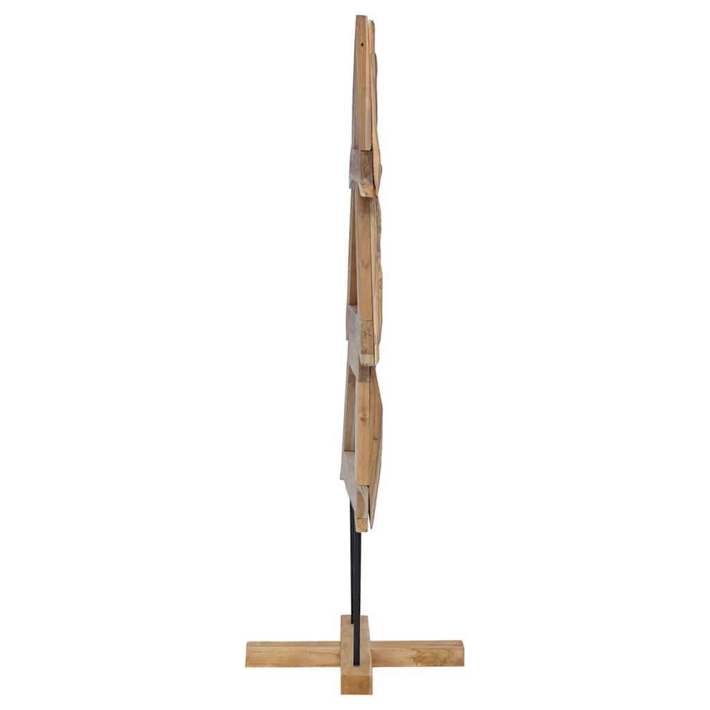 Weihnachtsbaum mit Ständer Braun 90 cm Massivholz Teak