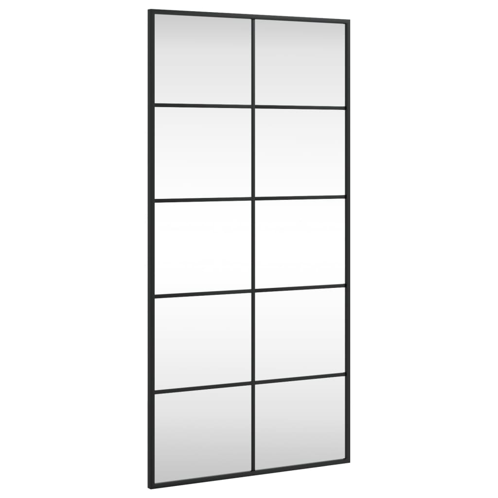 Wandspiegel Schwarz 60x40 cm Metall