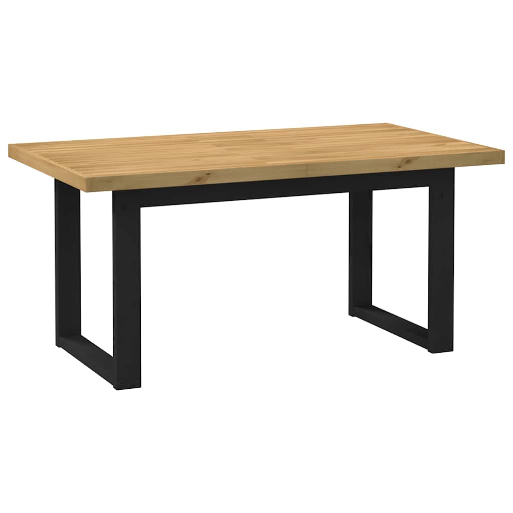 Esstisch NOAIN U-Form-Beine 180x90x75 cm Massivholz Kiefer