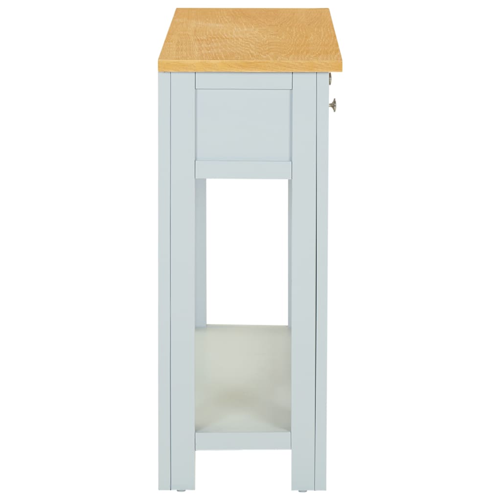 Konsolentisch 118x35x77 cm Massivholz Eiche