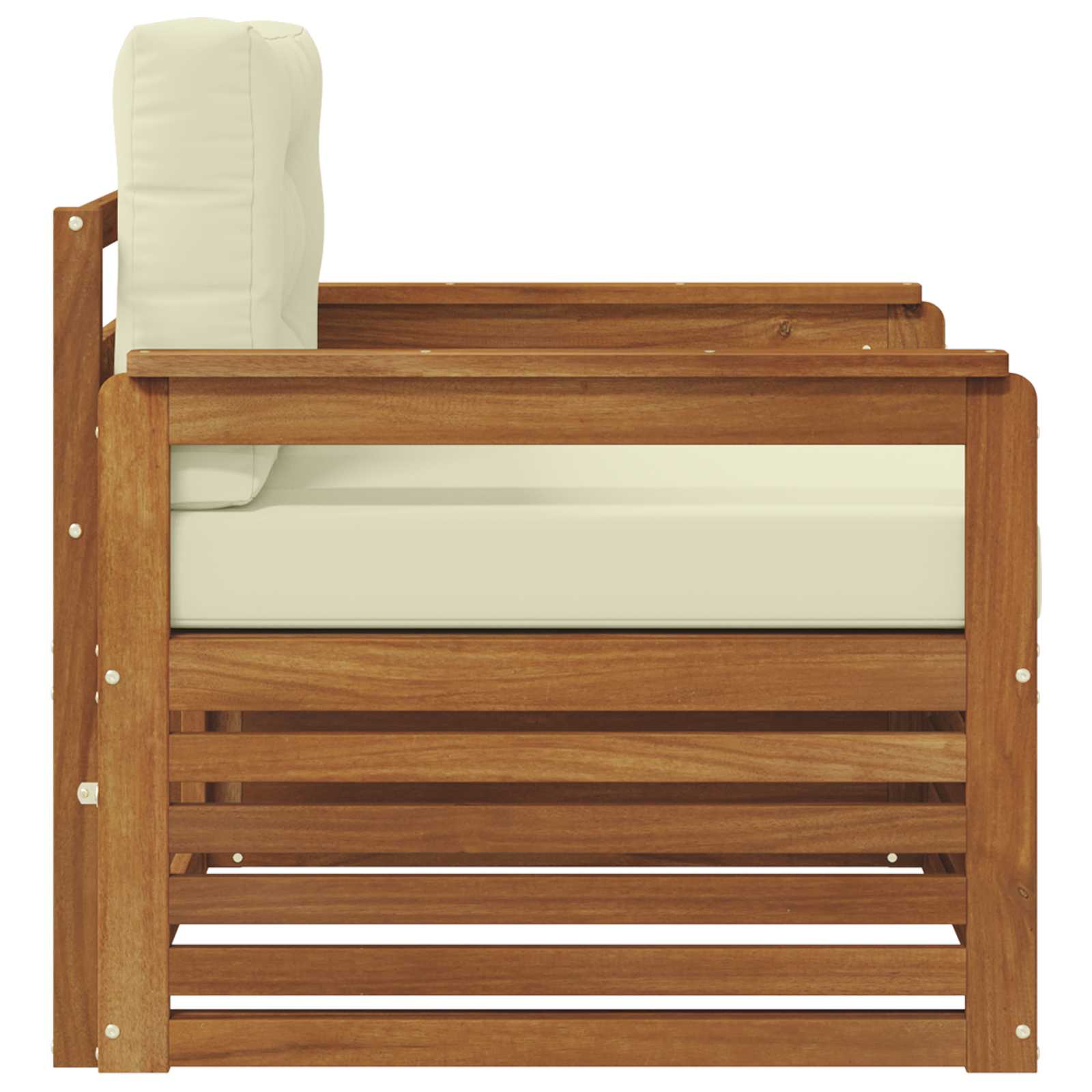 2 Stück Outdoor-Sofa Natur