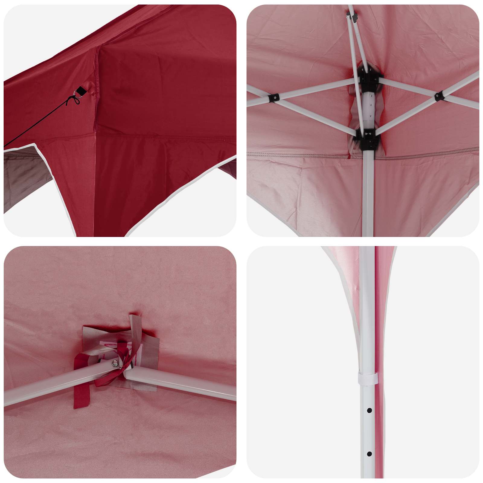 Pop-up Partyzelt 290 x 290 x 245 cm Creme